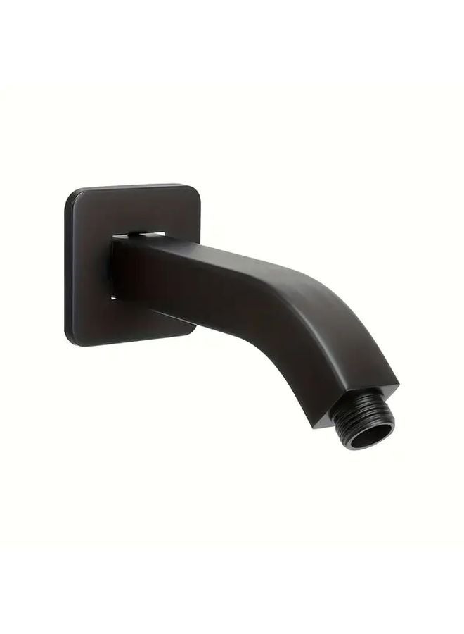 6 Inch Matte Black Shower Arm Holder 304 Stainless Steel Wall Mounted Extension For Shower Head - Image 1